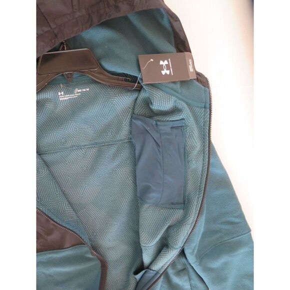 Under Armour 1366197 Men's Sz M Blue Note ColdGear Infrared Full-Zip Hoodie $80 - Picture 8 of 10